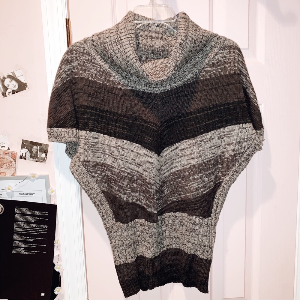 Vintage Striped Marled Oversized Sweater